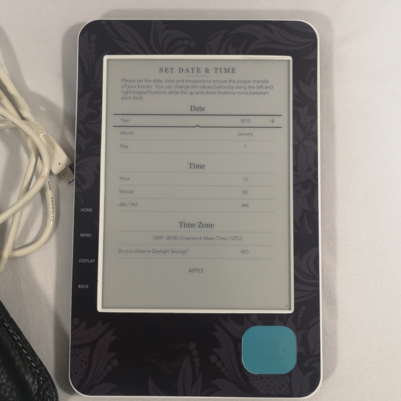 Kobo eReader Other Kobo Ereader With Black Roots Leather Case In